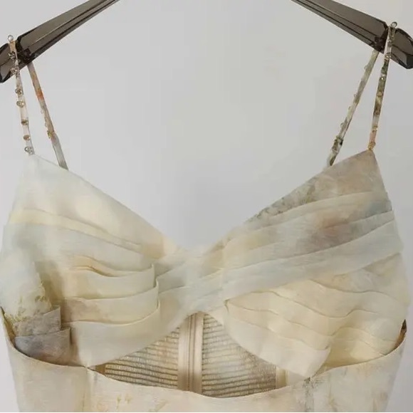 Zimmermann Cream Floral Mini Dress - Picture 4 of 5